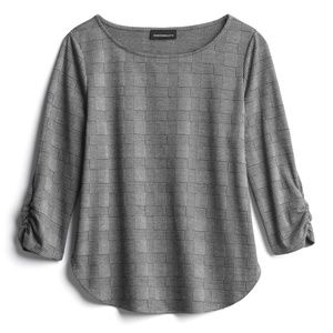 Fortune + Ivy Lilly Cinched Sleeve Knit Top M